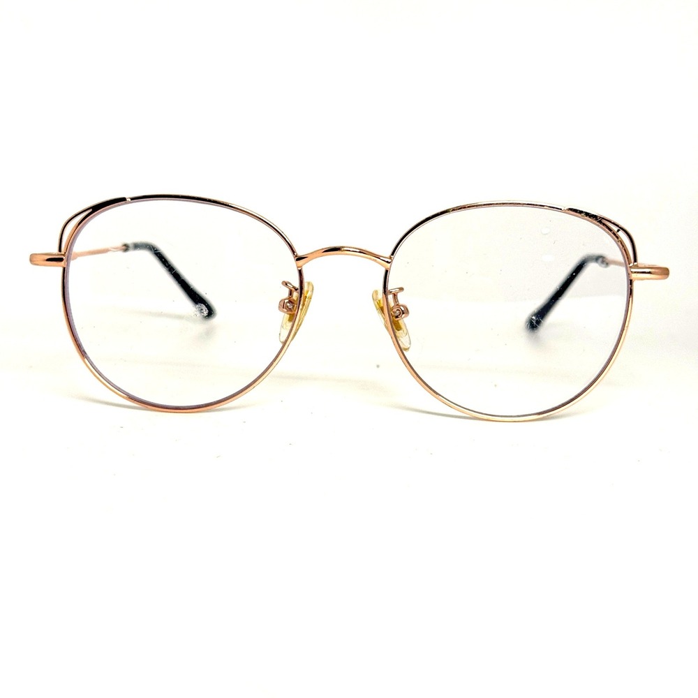 Sojos Rose Gold Round Metal Frame Blue Light Blocking Glasses SJ5027 22790